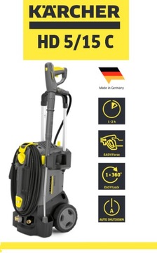 KARCHER HD 5/15 MYJKA 230V MYJNIA ПРОФФЕСИОНАЛЬНАЯ MOBILNA PRACA PION I POZIOM