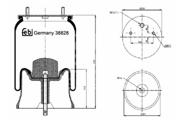 FEBI BILSTEIN ПЫЛЬНИК ПОДВЕСКИ ПНЕВМАТИЧЕСКОЙ ЗАД P SAF INTRAAX