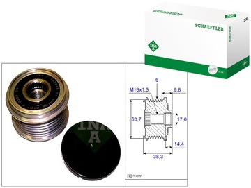 КОЛЕСО ШКИВ ГЕНЕРАТОРА BMW 1 E81 1 E82 1 E87 1 E88 1 F20 1 F21 2 F22