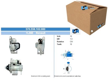 СТАРТЕР RENAULT 1.0 KW СТАРТЕР BV PSH