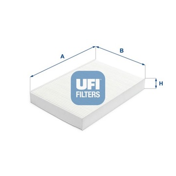 ФИЛЬТР, ВЕНТИЛЯЦИЯ СТОРОНЫ ПАССАЖИРА UFI 53.389.00