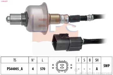 1-998-277 ЗОНД ЛЯМБДА HYUNDAI I10 1,0 14-