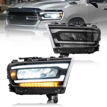 ПОЛНЫЙ ГРУППА ФАР LED (СВЕТОДИОД ) DO ФАР ПЕРЕДНИХ DODGE RAM 1500 2019-2024