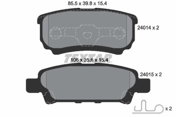 TEXTAR 2401401 КОЛОДКИ ГАЛЬМІВНІ