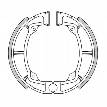 КОЛОДКИ ТОРМОЗНЫЕ ПЕРЕД KAWASAKI KDX 250 '79-'84, KL 250 '78-'79, KLF 220 '