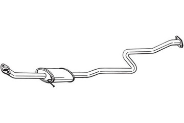 BOSAL ГЛУШИТЕЛЬ UKLADU ВЫХЛОПНОЙ ЦЕНТРАЛЬНЫЙ KIA RIO III 1.2 1.25 1.25LPG 