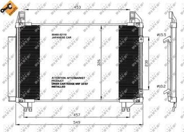 NRF 35652 КОНДЕНСАТОР, КОНДИЦИОНЕР