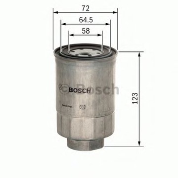 ФІЛЬТР ПАЛИВА BOSCH 1457434440 DAIHA DELTA