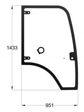 GLAS TÜREN TEREX TLB 840, 850, 890