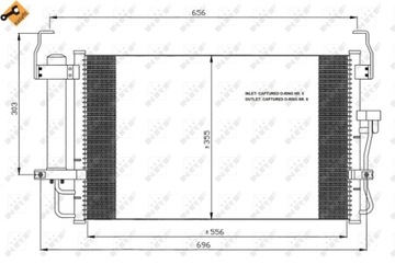 РАДИАТОР КОНДИЦИОНЕРА - КОНДЕНСАТОР EASY FIT 35474