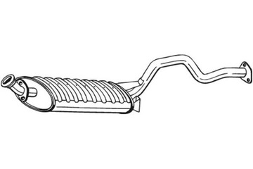 BOSAL ГЛУШИТЕЛЬ СИСТЕМЫ ВЫХЛОПНОЙ ЗАД MITSUBISHI PAJERO II 2.5D 3.0