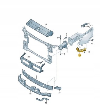 AUDI OE 8W0807283 БАШМАК БАМПЕРА ЛЕВЫЙ ПЕРЕД