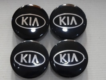 4X КОЛПАЧКИ КОЛПАЧКИ ЭМБЛЕМА DO ДИСКОВ KIA 56 MM ЧЕРНЫЕ S