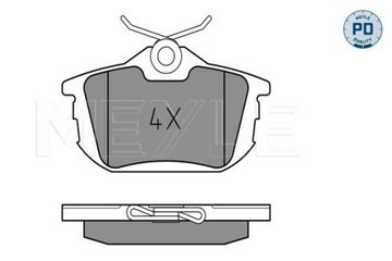 КОЛОДКИ ТОРМОЗНЫЕ VOLVO ЗАД S40 0252186115/PD