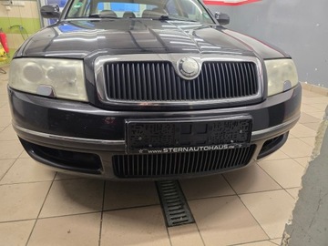 БАМПЕР ПЕРЕД ПЕРЕДНИЙ КОМПЛЕКТНЫЙ SKODA SUPERB ЦВЕТ 9910 2001-2008