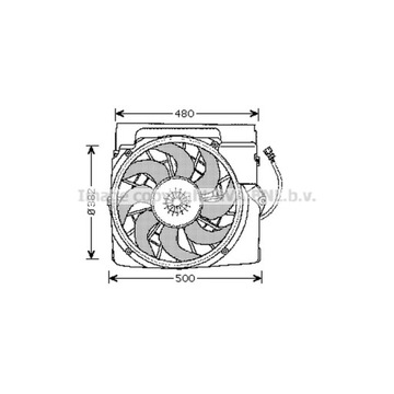 ВЕНТИЛЯТОР, ОХЛАЖДЕНИЕ ДВИГАТЕЛЯ AVA QUALITY COOLING BW7511