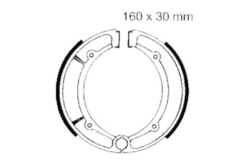 КОЛОДКИ ТОРМОЗНЫЕ EBC 532 YAMAHA YFM350