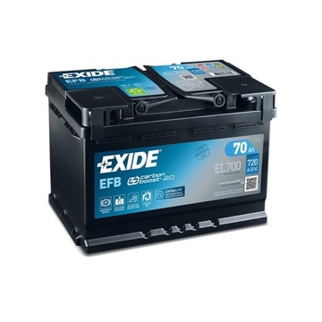 EXIDE EL700 EFB 70Ah720A START-STOP ŚWIEŻA DOSTAWA