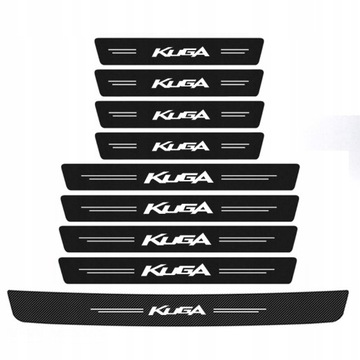 9PCS НАКЛЕЙКА NA ПОРОГИ ДВЕРНЫЕ DO FORD KUGA