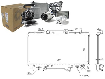 NISSENS РАДИАТОР ДВИГАТЕЛЯ 8MK376724641 29282 52759