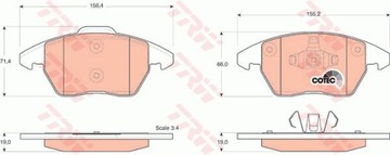 КОЛОДКИ HAM. VW P. JETTA/POLO/UP 1,2-2,5 10-