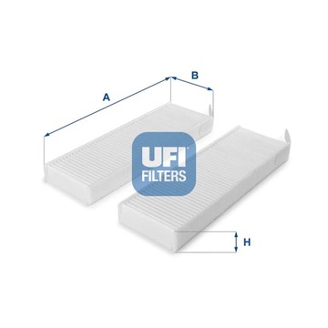 ФИЛЬТР, ВЕНТИЛЯЦИЯ СТОРОНЫ ПАССАЖИРА UFI 53.154.00