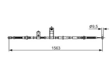 BOSCH 1 987 482 897 ТРОС ТОРМОЗА РУЧНОГО