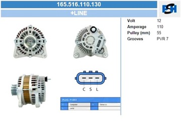 BV PSH ГЕНЕРАТОР NISSAN 110A ГЕНЕРАТОР