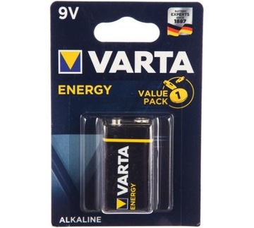 БАТАРЕЯ ALKALICZNE VARTA ENERGY 9V 6LR61 X 1