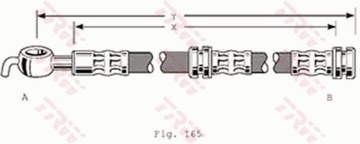 ПАТРУБОК ТОРМОЗНОЙ GIĘTKI VOLVO V40 95-04 ЗАД