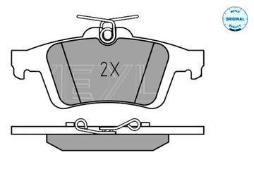 MEYLE КОЛОДКИ ТОРМОЗНЫЕ ЗАД VOLVO C30 C70 II S40 II V40 V50 FORD C-MAX