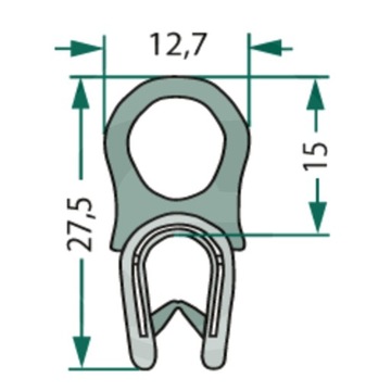 УПЛОТНИТЕЛЬ 1-4MM, 25M, B12,7MM, H27,5MM