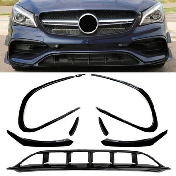 ПЕРЕДНИЙ СПОЙЛЕР SPLITERY MERCEDES CLA W117 16-19