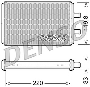 ОБМЕННИК ТЕПЛА ОБОГРЕВАТЕЛЬ САЛОНА DRR12007