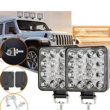 2X 4 CALE SCHEINWERFER ARBEITS- 16 LED (LEUCHTDIODE) NEBELSCHEINWERFER 48W LED (LEUCHTDIODE)OWA