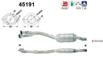 КАТАЛИЗАТОР BMW 535I/730I 3.0/3.5 E38 1996-98PRAWY