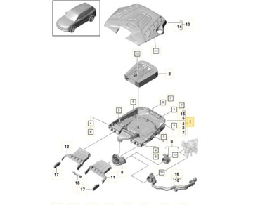 ФИЛЬТР ВОЗДУХА PORSCHE CAYENNE 9Y0