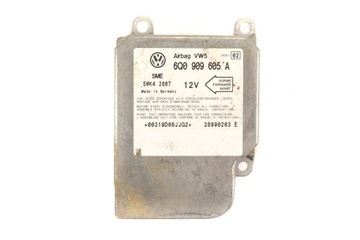 VW GOLF IV МОДУЛЬ СЕНСОР ПОДУШЕК AIR BAG 6Q0909605A