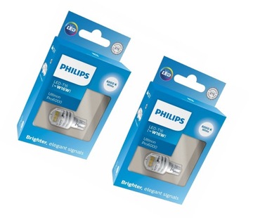 PHILIPS ЛАМПОЧКА W16W LED (СВЕТОДИОД ) 6000K ULTINON PRO6000 12V