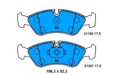 ATE КОЛОДКИ ТОРМОЗНЫЕ ПЕРЕД DAEWOO ARANOS CIELO ESPERO LANOS NEXIA