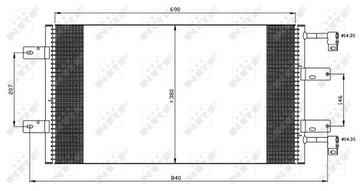 РАДИАТОР КОНДИЦИОНЕРА NRF 35505