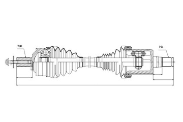 ПОЛУОСЬ ПРИВОДНАЯ VOLVO T5 T6 D4 D5 XC90 15- ЛЕВАЯ ATM