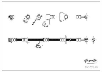 ПАТРУБОК ТОРМОЗНОЙ GIĘTKI HONDA