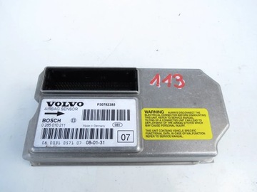 МОДУЛЬ СЕНСОР AIRBAG ПОДУШЕК 30782385 VOLVO S60 I V70 II XC70 I