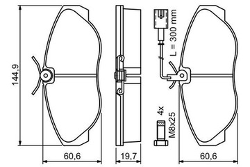 BOSCH 0 986 424 556 КОЛОДКИ ТОРМОЗНЫЕ