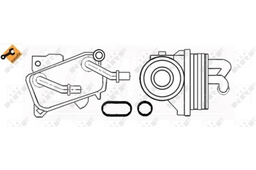 NRF 31182 РАДИАТОР МАСЛА, МАСЛО МОТОРНОЕ