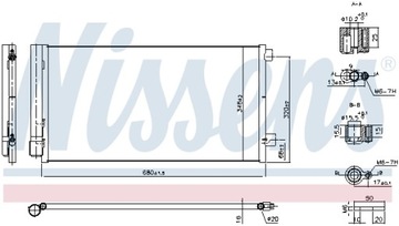 РАДИАТОР КОНДИЦИОНЕРА - КОНДЕНСАТОР ** FIRST FIT NISSENS 941203