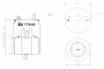 FEBI BILSTEIN ПЫЛЬНИК ПОДВЕСКИ ПНЕВМАТИЧЕСКОЙ ОТВЕРСТВИЯ W PODSTAWACH