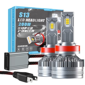 ЛАМПОЧКИ LED (СВІТЛОДІОД) H7 S13 200W 12V 24V 100% CAN 40000LM