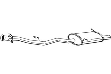 BOSAL ГЛУШНИК СИСТЕМИ ВИПУСКНОЇ ЗАД BMW 3 E36 1.6 01.94-08.00